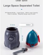 Little Mom Pisoar pentru baieti Green Rocker portabil sistem anticurgere palnie detasabila capacitate 500 ml