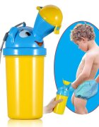 Little Mom Pisoar pentru baieti Pee Trainer Yellow portabil si reutilizabil cu sistem anticurgere capacitate 500 ml