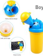 Little Mom Pisoar pentru baieti Pee Trainer Yellow portabil si reutilizabil cu sistem anticurgere capacitate 500 ml