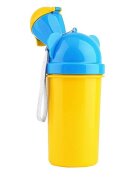 Little Mom Pisoar pentru baieti Pee Trainer Yellow portabil si reutilizabil cu sistem anticurgere capacitate 500 ml