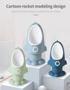 Little Mom Pisoar pentru baieti Rocket Navy cu inaltime reglabila vas colector detasabil dimensiune 275 x 15 x 49 cm