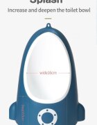 Little Mom Pisoar pentru baieti Rocket Navy cu inaltime reglabila vas colector detasabil dimensiune 275 x 15 x 49 cm