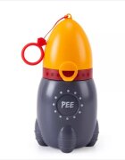 Little Mom Pisoar pentru baieti Yellow Rocker portabil sistem anticurgere palnie detasabila capacitate 500 ml