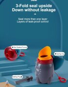 Little Mom Pisoar pentru baieti Yellow Rocker portabil sistem anticurgere palnie detasabila capacitate 500 ml