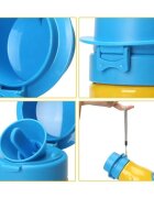 Little Mom Pisoar portabil pentru baietei Reutilizabil cu inchidere ermetica design intuitiv capacitate 600 ml dimensiune 17 x 9 cm Yellow