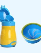 Little Mom Pisoar portabil pentru baietei Reutilizabil cu inchidere ermetica design intuitiv capacitate 600 ml dimensiune 17 x 9 cm Yellow