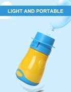 Little Mom Pisoar portabil pentru baietei Reutilizabil cu inchidere ermetica design intuitiv capacitate 600 ml dimensiune 17 x 9 cm Yellow