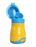 Little Mom Pisoar portabil pentru baietei Reutilizabil cu inchidere ermetica design intuitiv capacitate 600 ml dimensiune 17 x 9 cm Yellow