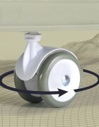 Little Mom Premergator bebelusi Activity Green pliabil educational cu panou interactiv sezut rotativ 360 grade roti pivotante silentioase dimensiune 68 x 68 x 50 cm