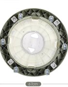 Little Mom Premergator bebelusi Activity Green pliabil educational cu panou interactiv sezut rotativ 360 grade roti pivotante silentioase dimensiune 68 x 68 x 50 cm