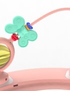 Little Mom Premergator bebelusi Activity Pink pliabil educational cu panou interactiv sezut rotativ 360 grade roti pivotante silentioase dimensiune 68 x 68 x 50 cm