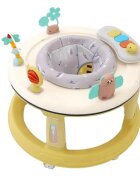 Little Mom Premergator bebelusi Activity Yellow pliabil educational cu panou interactiv sezut rotativ 360 grade roti pivotante silentioase dimensiune 68 x 68 x 50 cm