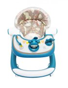 Little Mom Premergator bebelusi Cosmos Green 2 in 1 cu functie de antepremergator cu 6 roti silentioase sistem de franare sezut reglabil pliere usoara si compacta spatar ergonomic panou interactiv detasabil