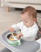 Little Mom Premergator bebelusi Cosmos Grey 2 in 1 cu functie de antepremergator cu 6 roti silentioase sistem de franare sezut reglabil pliere usoara si compacta spatar ergonomic panou interactiv detasabil