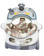 Little Mom Premergator bebelusi Cosmos Grey 2 in 1 cu functie de antepremergator cu 6 roti silentioase sistem de franare sezut reglabil pliere usoara si compacta spatar ergonomic panou interactiv detasabil