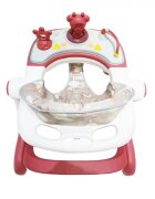 Little Mom Premergator bebelusi Cosmos Red 2 in 1 cu functie de antepremergator cu 6 roti silentioase sistem de franare sezut reglabil pliere usoara si compacta spatar ergonomic panou interactiv detasabil