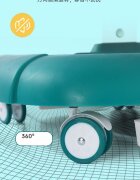 Little Mom Premergator copii Grey Rabbit pliabil cu maner de sustinere parental cu perna de sezut ajustabila panou interactiv detasabil roti silentioase cu rotire 360 grade si sistem de franare structura piramidala