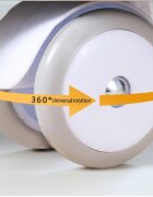 Little Mom Premergator pentru copii Driver Grey cu sezut reglabil in inaltime panou interactiv cu sunete roti silentioase pivotante 360 sistem de franare dimensiune 70 x 58 x 56cm