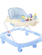 Little Mom Premergator Simple Blue functii muzicale baza lata greutate max. admisa 12 kg varsta 6 luni+