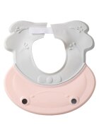 Little Mom Protectie baita Frog Pink pentru ochi si urechi ajustabila flexibila cu fixare prin clama dimensiune 27.5 x 26.5 cm