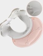 Little Mom Protectie baita Frog Pink pentru ochi si urechi ajustabila flexibila cu fixare prin clama dimensiune 27.5 x 26.5 cm