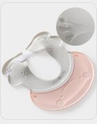 Little Mom Protectie baita Frog Pink pentru ochi si urechi ajustabila flexibila cu fixare prin clama dimensiune 27.5 x 26.5 cm