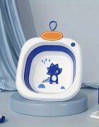 Little Mom Recipient pentru clatire Blue ultrapliabil cu margini rotunjite pereti flexibili capacitate 3500 ml