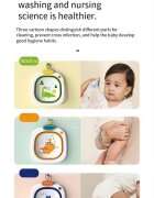Little Mom Recipient pentru clatire Blue ultrapliabil cu margini rotunjite pereti flexibili capacitate 3500 ml