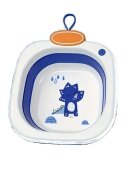 Little Mom Recipient pentru clatire Blue ultrapliabil cu margini rotunjite pereti flexibili capacitate 3500 ml