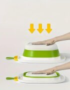 Little Mom Recipient pentru clatire Green ultrapliabil cu margini rotunjite pereti flexibili capacitate 3500 ml