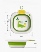 Little Mom Recipient pentru clatire Green ultrapliabil cu margini rotunjite pereti flexibili capacitate 3500 ml