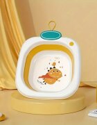 Little Mom Recipient pentru clatire Orange ultrapliabil cu margini rotunjite pereti flexibili capacitate 3500 ml