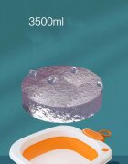 Little Mom Recipient pentru clatire Orange ultrapliabil cu margini rotunjite pereti flexibili capacitate 3500 ml