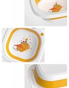 Little Mom Recipient pentru clatire Orange ultrapliabil cu margini rotunjite pereti flexibili capacitate 3500 ml