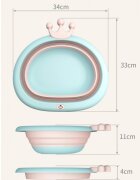 Little Mom Recipient pentru clatit Royal Green pliabil margini rotunjite fara BPA capacitate 4.2 litri
