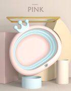 Little Mom Recipient pentru clatit Royal Pink pliabil margini rotunjite fara BPA capacitate 4.2 litri