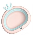 Little Mom Recipient pentru clatit Royal Pink pliabil margini rotunjite fara BPA capacitate 4.2 litri