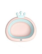 Little Mom Recipient pentru clatit Royal Pink pliabil margini rotunjite fara BPA capacitate 4.2 litri
