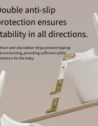 Little Mom Reductor de toaleta pentru copii Grey pliabil reglabil colac din PU compatibilitate multipla design ergonomic cu manere de sustinere design anti-stropire dimensiune 49 x 34.6 cm