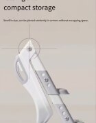 Little Mom Reductor de toaleta pentru copii Grey pliabil reglabil colac din PU compatibilitate multipla design ergonomic cu manere de sustinere design anti-stropire dimensiune 49 x 34.6 cm