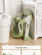 Little Mom Reductor pentru copii Grey multifunctional 3 in 1 pliabil colac ergonomic din PVC cu recipient colector si manere de sustinere dimensiuni 35.5x17x39 cm