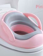 Little Mom Reductor pentru toaleta Sky Pink cu manere si sezut moale varsta 1 an+