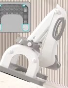 Little Mom Reductor toaleta pentru copii Grey pliabil reglabil colac detasabil PVC cu suprafete anti-alunecare manere ergonomice protectie anti-stropire compatibilitate universala