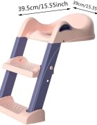 Little Mom Reductor toaleta pentru copii Pink pliabil cu trepte antiderapante manere ergonomice si treapta reglabila pe 2 nivele de inaltime colac moale din spuma PVC design anti-stropire compatibilitate universala