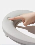 Little Mom Reductor toaleta pentru copii Potty Training Pink pliabil cu sezut moale din spuma PU reglabil pe inaltime 5 nivele manere ergonomicepentru copii cu varsta pana la 7 ani compatibilitate universala