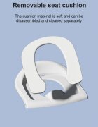 Little Mom Reductor WC copii StepUp Baby Grey reglabil pe inaltime cu manere ergonomice colac moale detasabil din spuma PU design anti-stropire compatibilitate universala