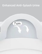 Little Mom Reductor WC copii StepUp Baby Grey reglabil pe inaltime cu manere ergonomice colac moale detasabil din spuma PU design anti-stropire compatibilitate universala