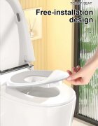 Little Mom Reductor WC pentru copii Grey design ergonomic antiderapant cu suport de agatare compatibilitate universala pentru copii cu varsta pana la 7 ani protectie impotriva stropilor