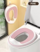 Little Mom Reductor WC pentru copii Pink design ergonomic antiderapant cu suport de agatare compatibilitate universala pentru copii cu varsta pana la 7 ani protectie impotriva stropilor
