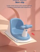 Little Mom Scaun de baie Pink cu ghidon de sustinere spatar confortabil margini rotunjite fixare cu ventuze varsta recomandat 6 luni+